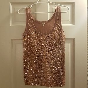 Jcrew sequin tank
